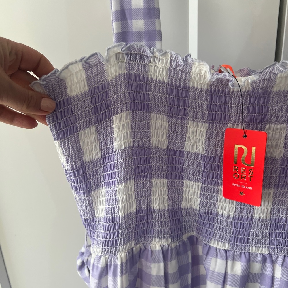 NWT River Island Gingham Dress - Picture 7 of 8
